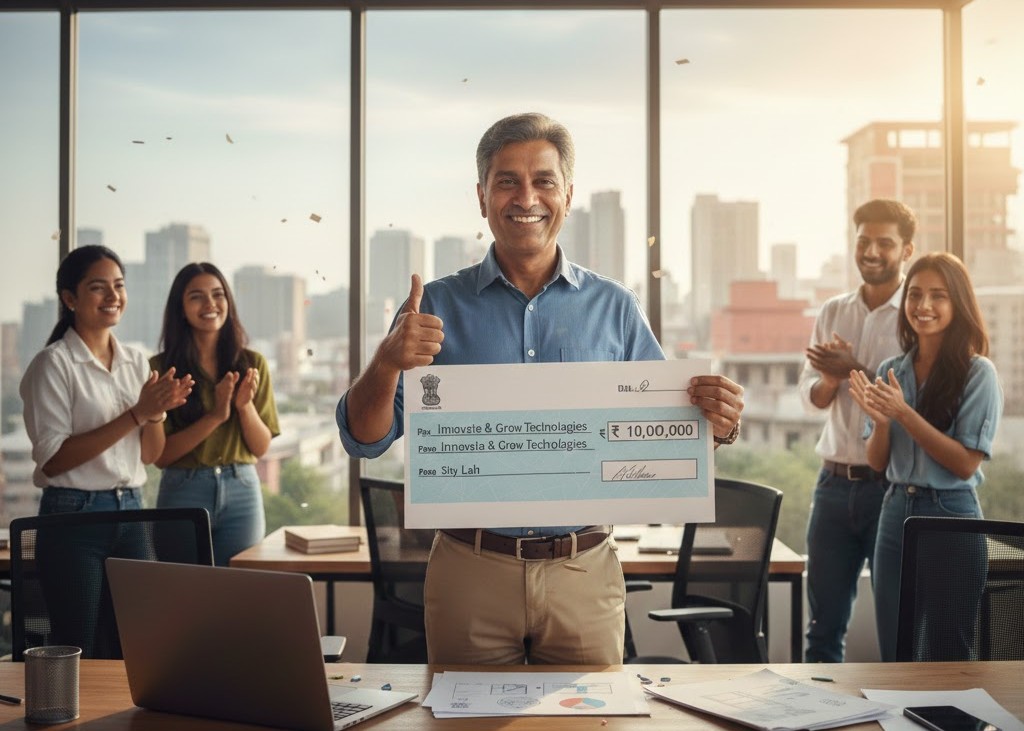 a happy business owner